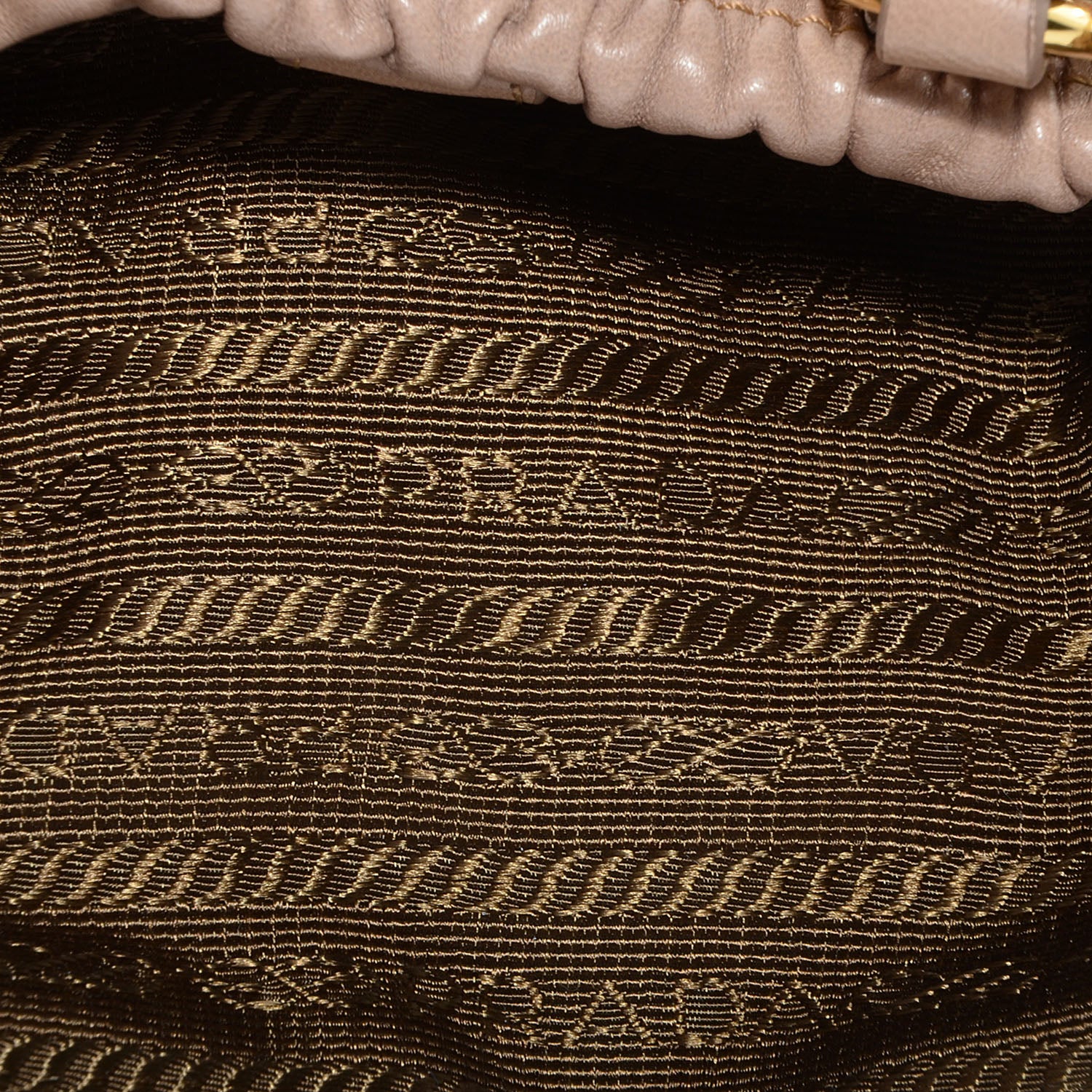 Prada Nappa Gaufre Mini Crossbody Bag Cammeo 10 of 10