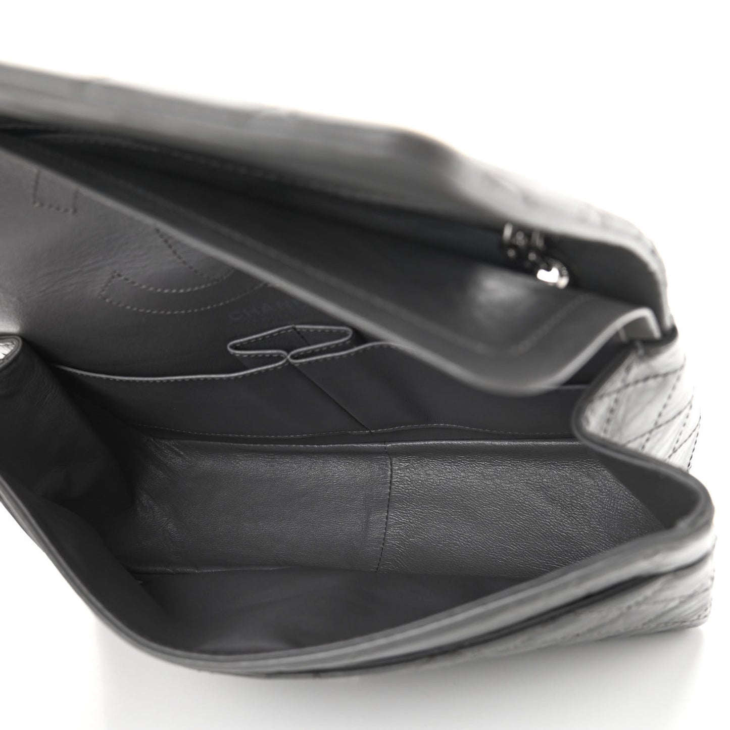 Aged Calfskin Quilted 2.55 Reissue 226 Flap Grey