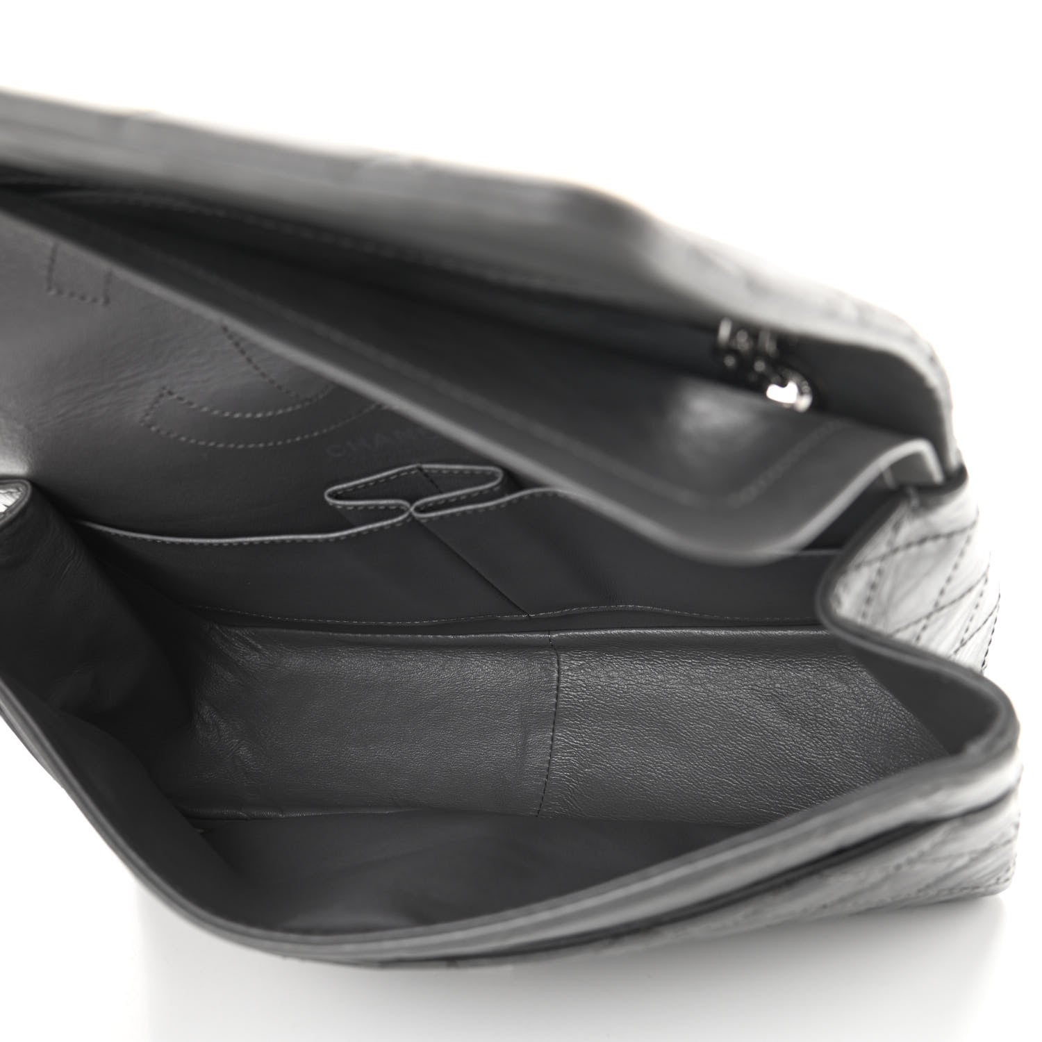 Chanel Aged Calfskin Quilted 2.55 Reissue 226 Flap Grey 5 of 11