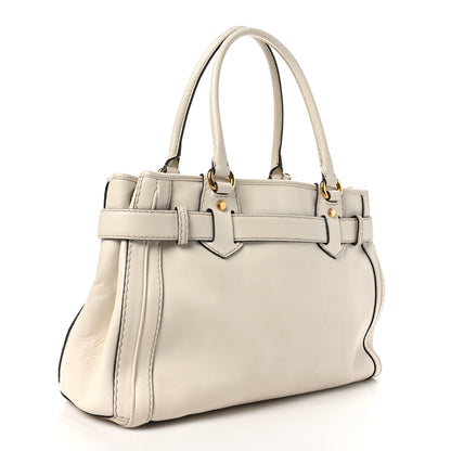 Gucci Calfskin Medium GG Running Tote White 3 of 11