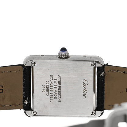 Cartier Stainless Steel Calfskin 24mm Tank Solo Quartz Watch 4 of 4