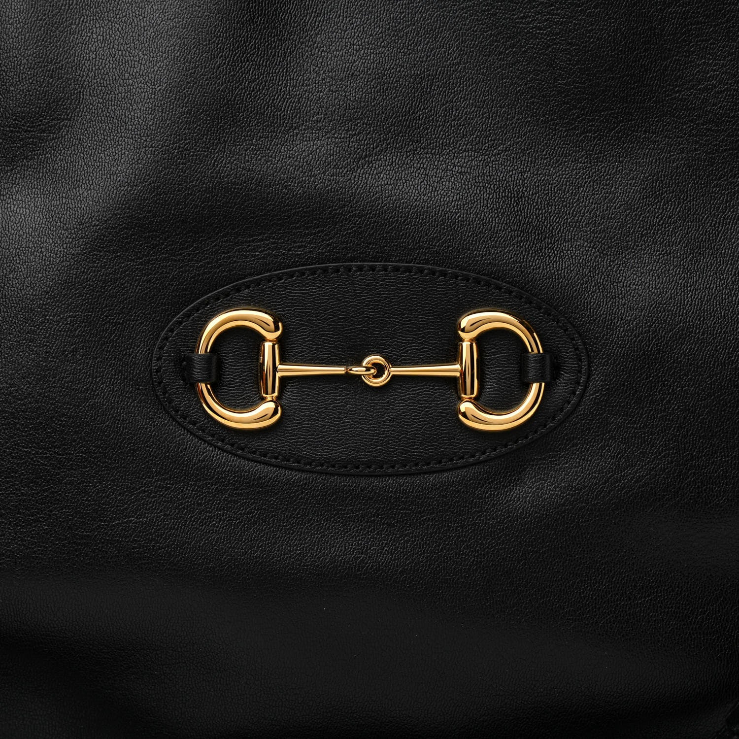 Gucci Calfskin Large Horsebit 1955 Tote Bag Black 8 of 10