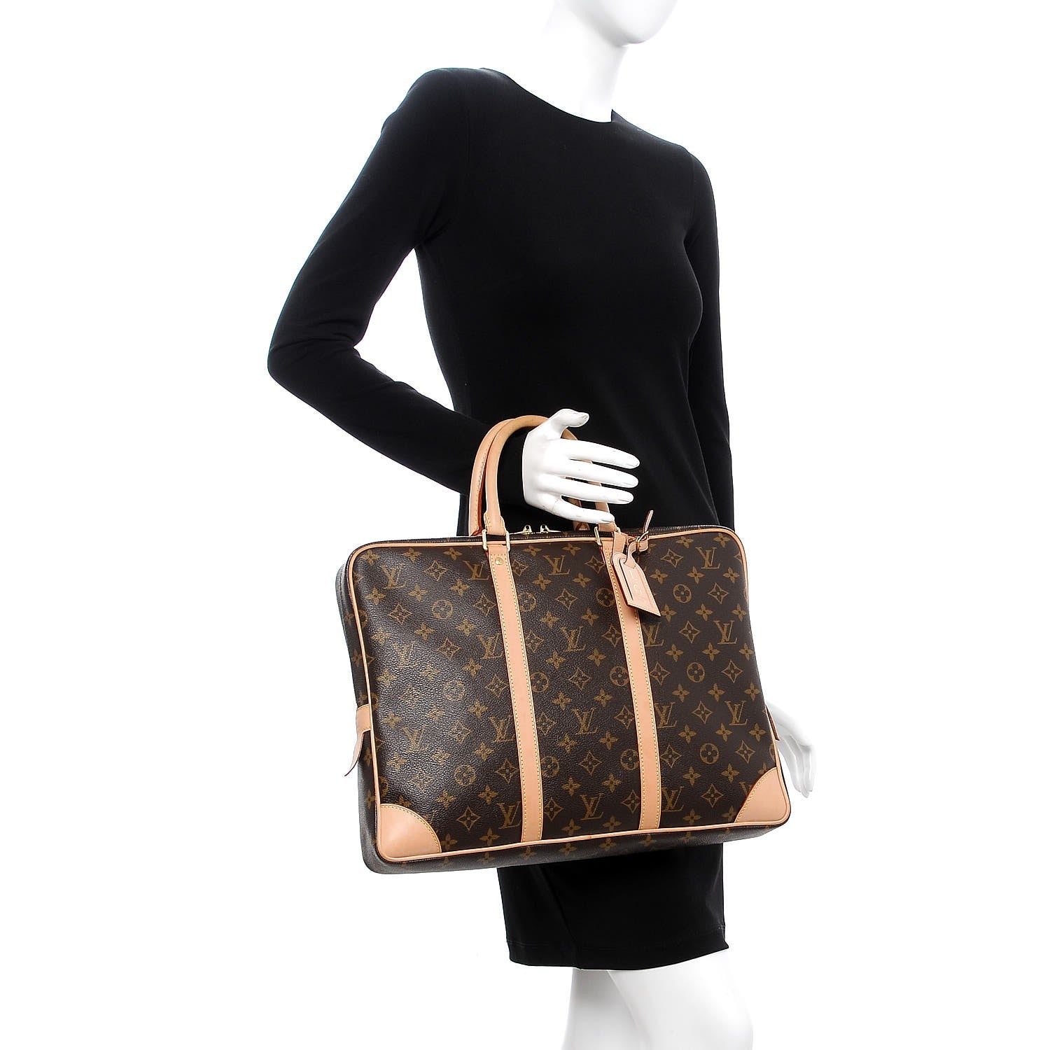 Louis Vuitton Monogram Porte Documents Voyage Briefcase 2 of 13