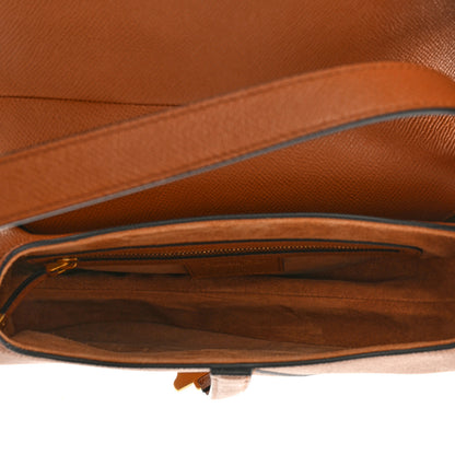 Christian Dior Grained Calfskin Saddle Bag With Strap Camello 5 of 9