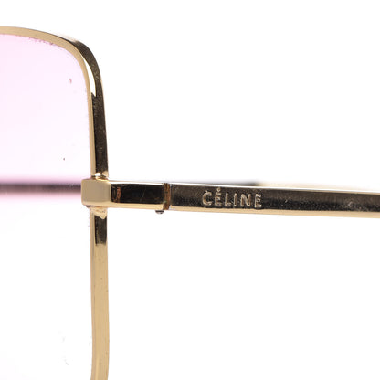 Celine Metal Sunglasses CL 41808/S Gold 7 of 9