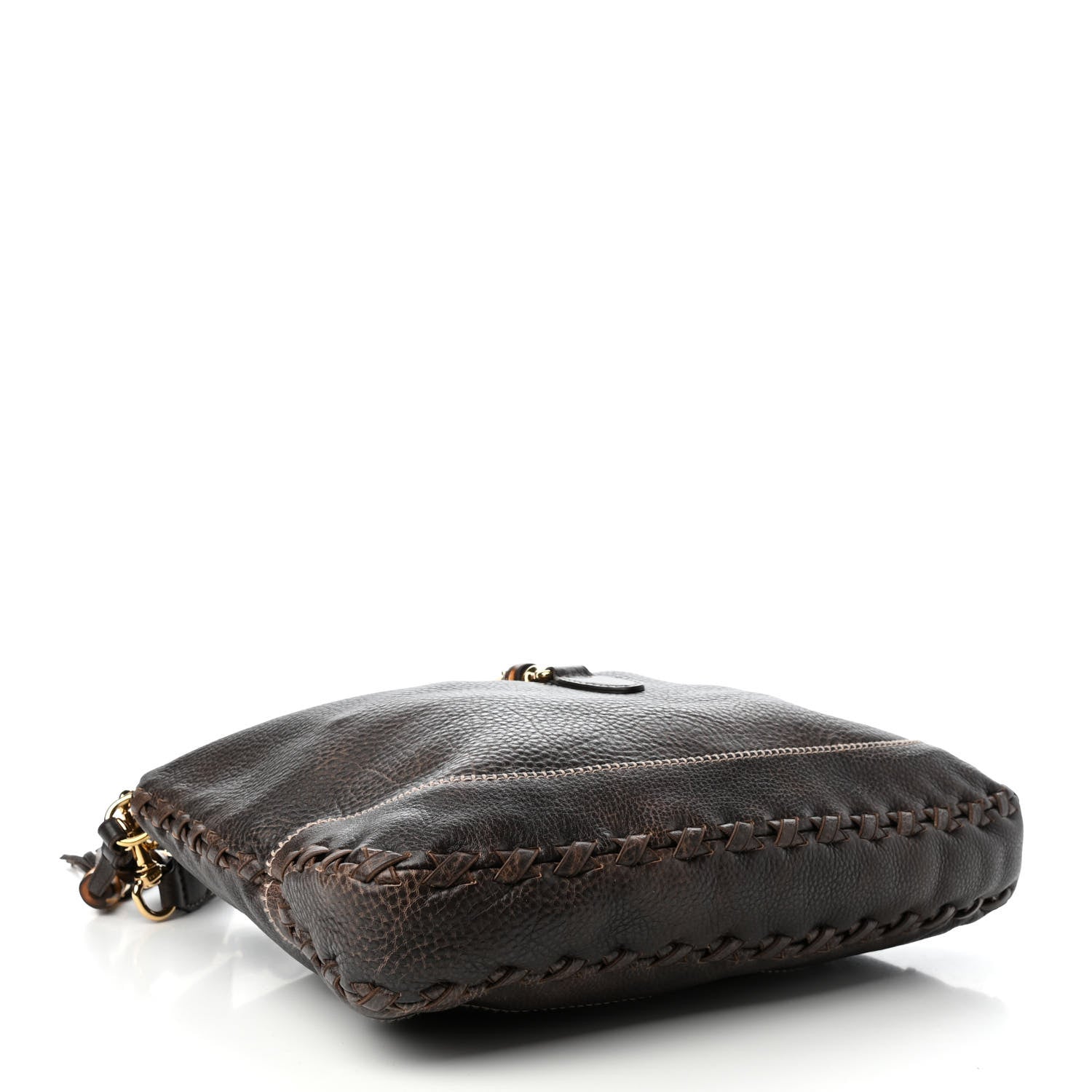 Gucci Calfskin Large New Jackie Shoulder Bag Dark Brown 4 of 9