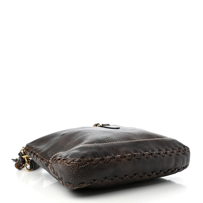 Gucci Calfskin Large New Jackie Shoulder Bag Dark Brown 4 of 9