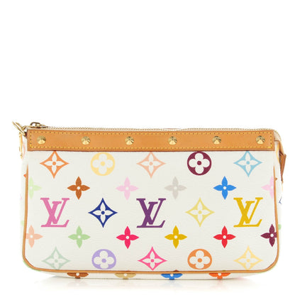 Louis Vuitton Monogram Multicolor Pochette Accessories White 1 of 9