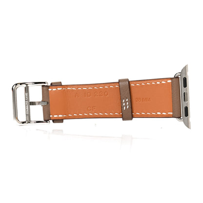 Hermes Swift 38mm Apple Watch Single Tour Band Etoupe 3 of 6