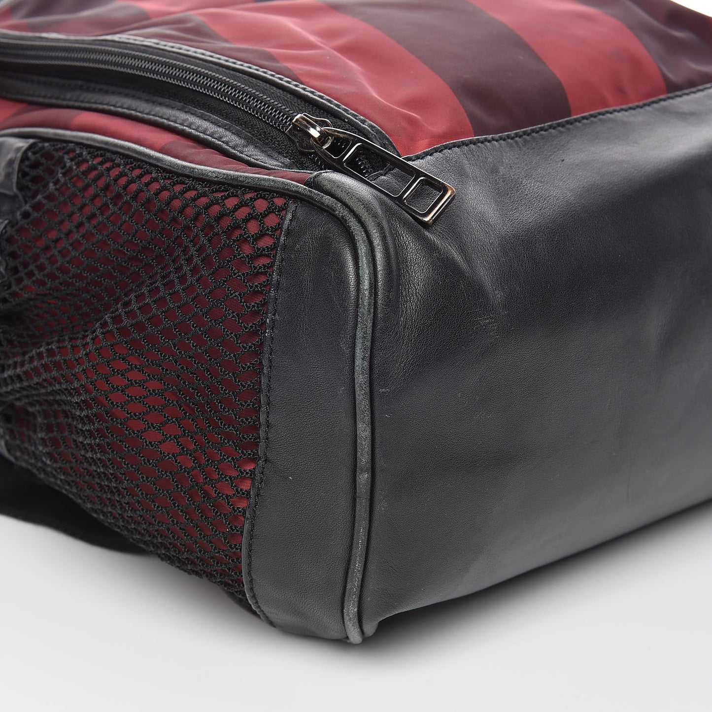 Nylon Supernova Check Backpack Red
