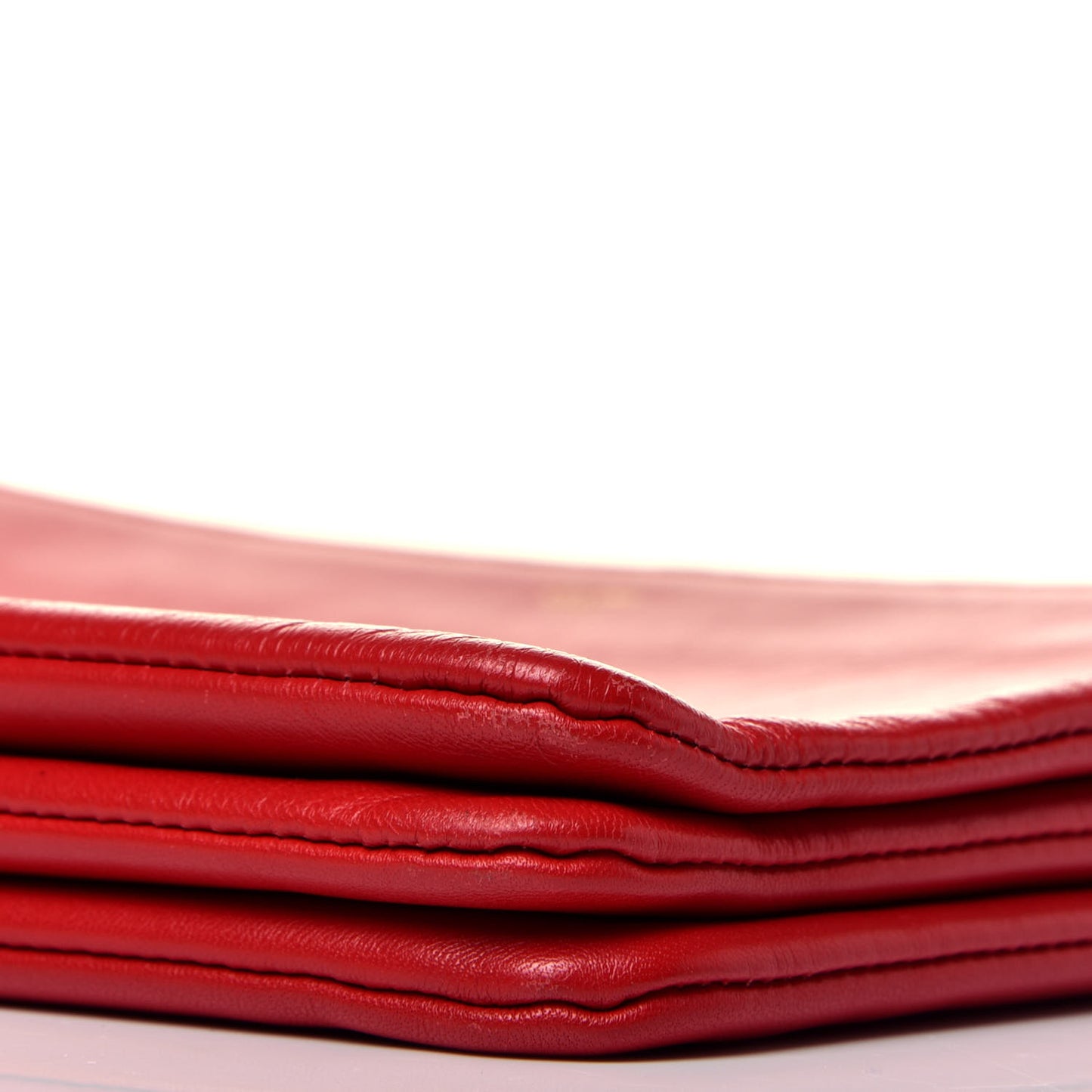 Lambskin Large Trio Crossbody Bag Red