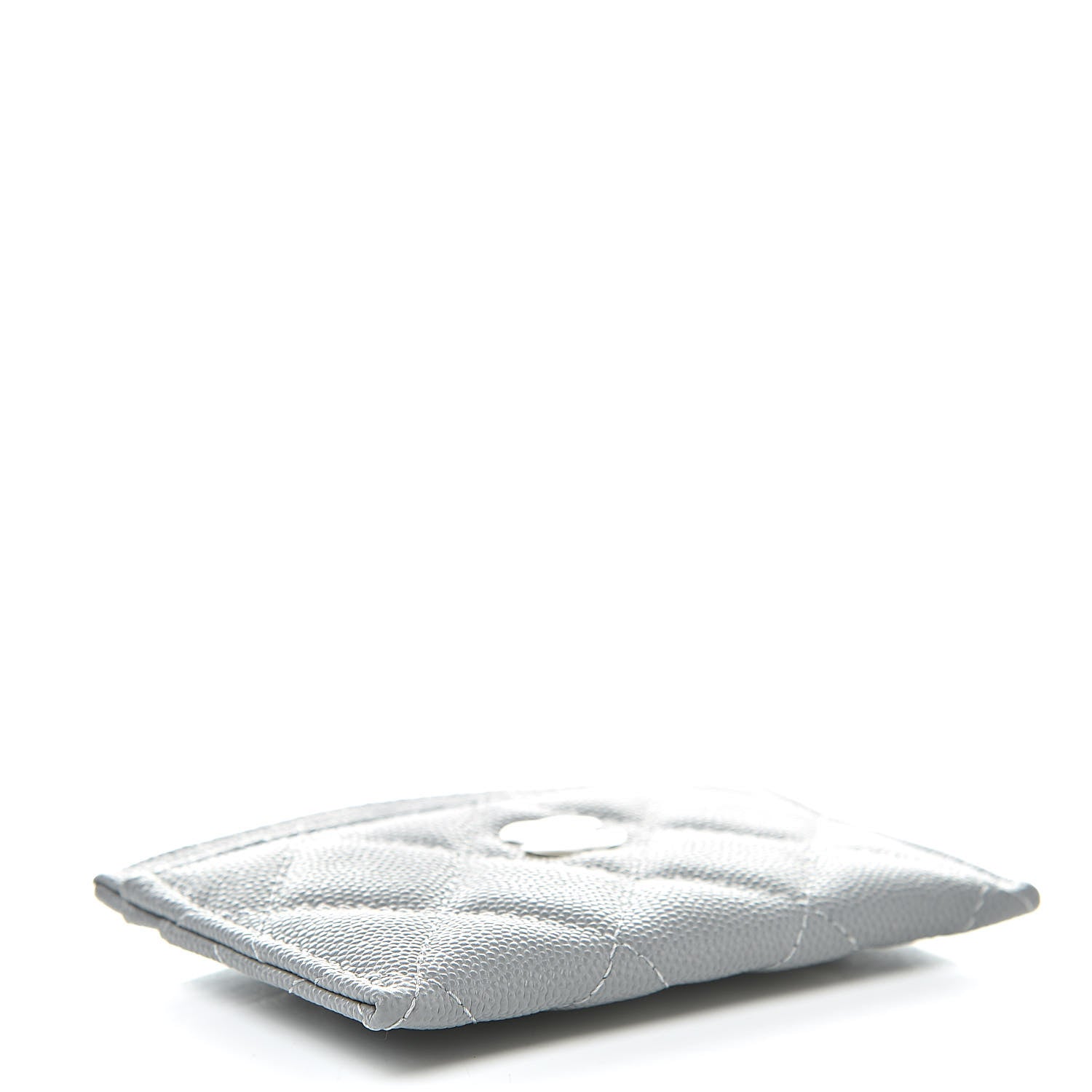 Chanel Caviar Quilted Card Holder Grey 4 of 9