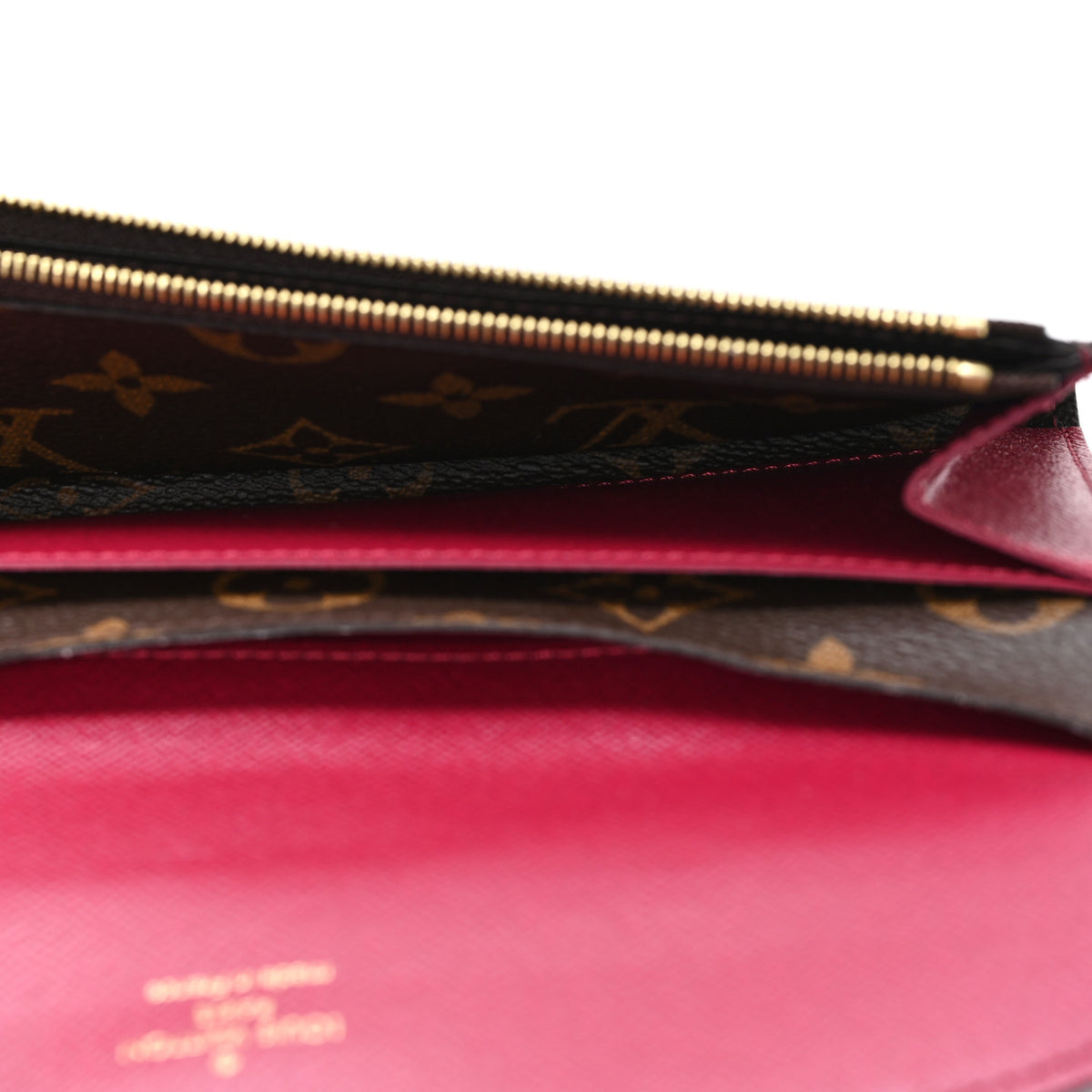 Monogram Emilie Wallet Fuchsia