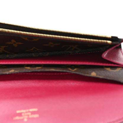 Louis Vuitton Monogram Emilie Wallet Fuchsia 5 of 6