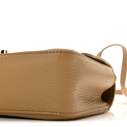 Chanel Grained Calfskin Mini Souplissimo Maxi Flap Dark Beige 10 of 11