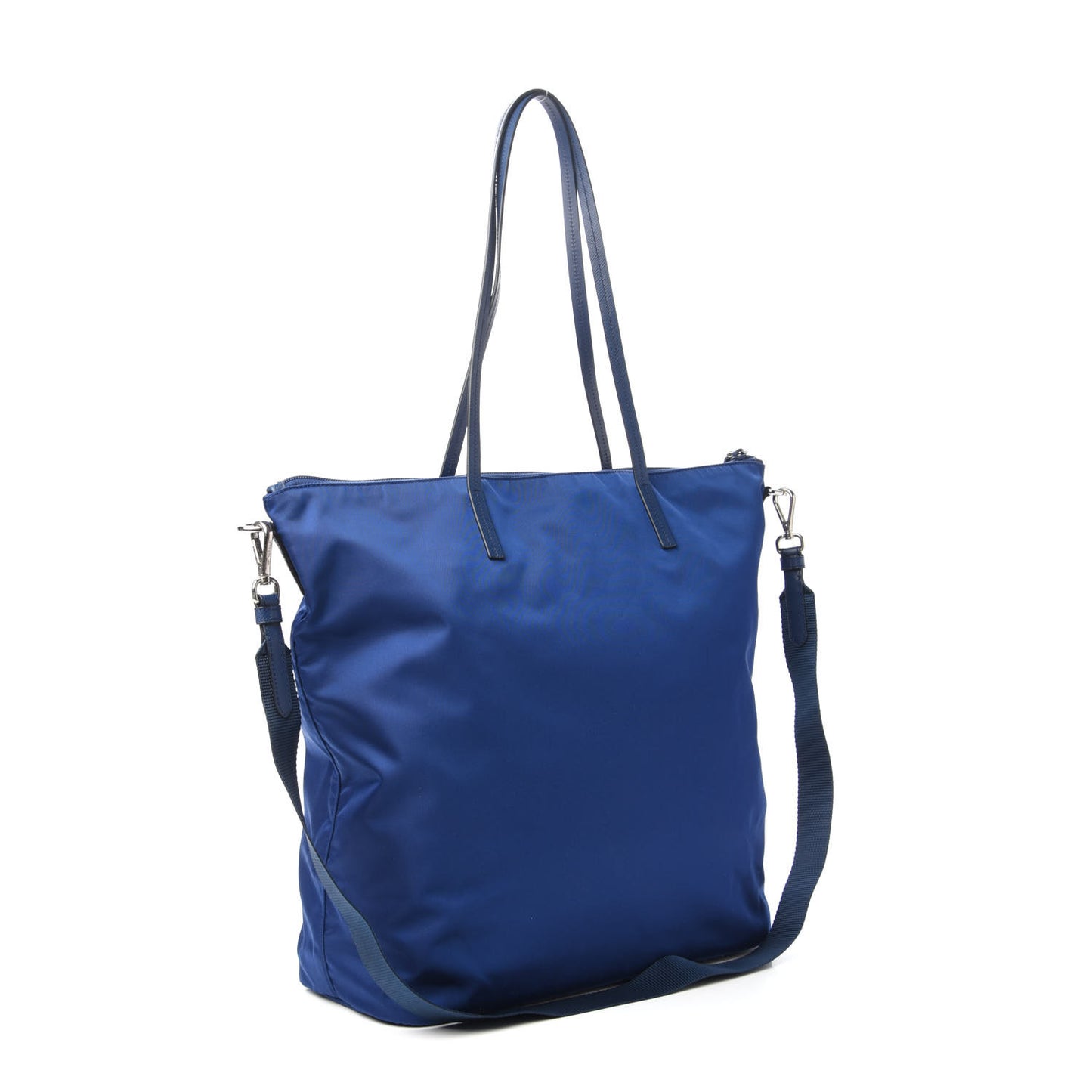 Tessuto Nylon Saffiano Tote Bluette