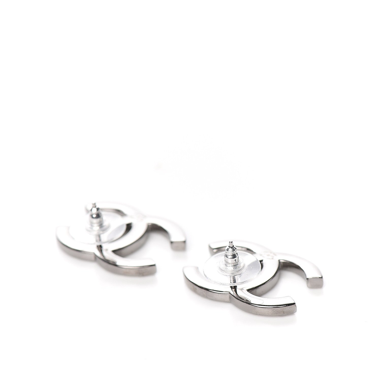 Chanel Baguette Crystal Pearl CC Bright Young Things Earrings Ruthenium 3 of 5
