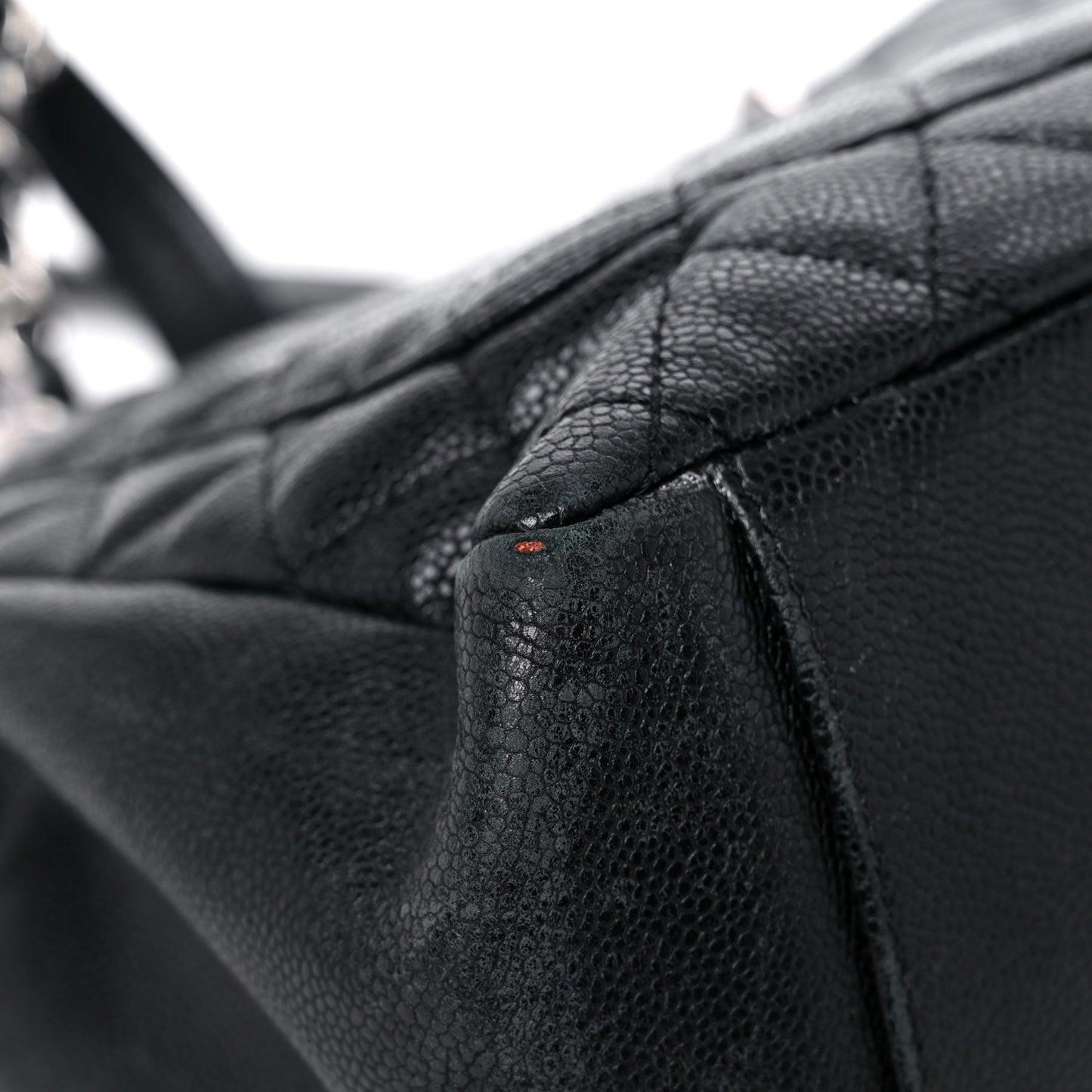 Caviar Quilted Grand Shopping Tote GST Black