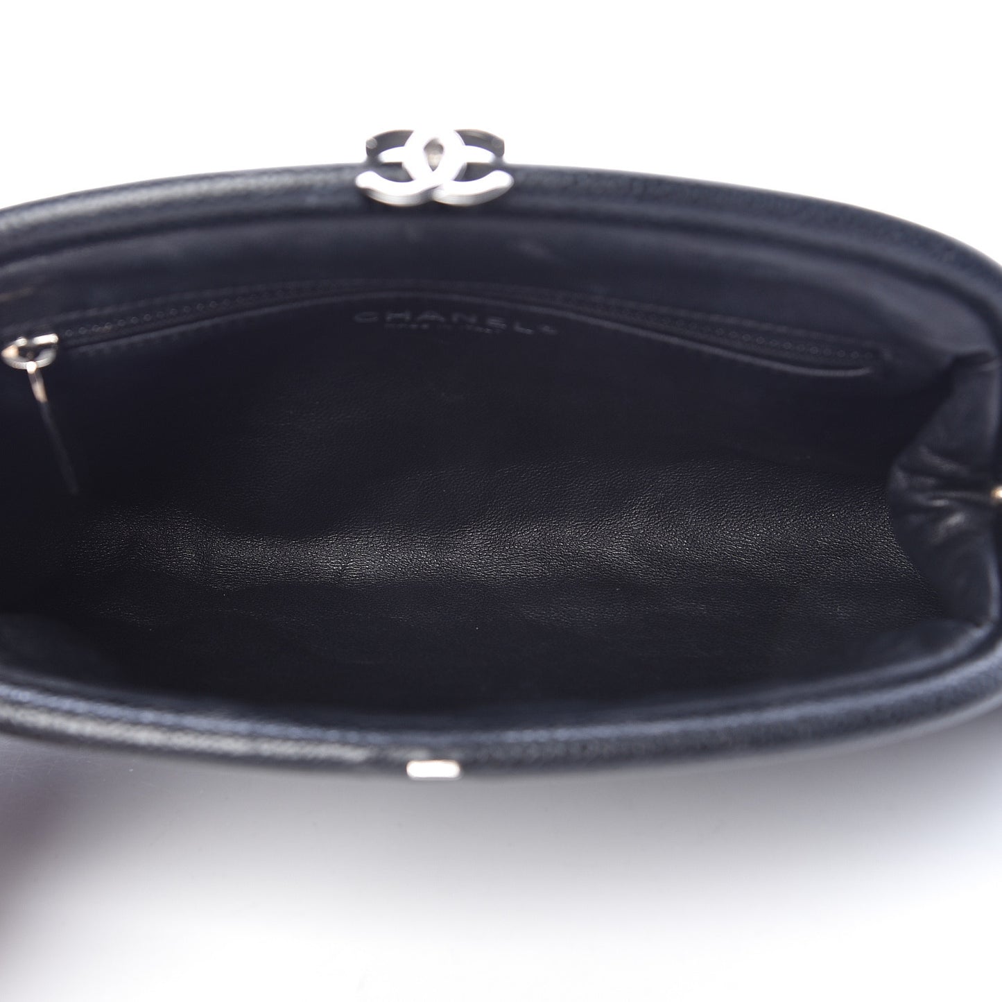 Caviar Quilted Timeless Clutch Black