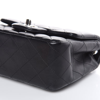 Chanel Lambskin Quilted Mini Square Flap Black 9 of 13