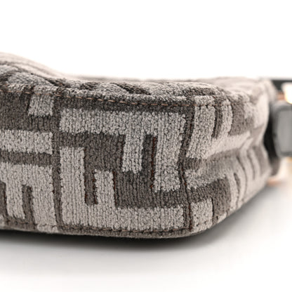 Fendi Chenille Vitello King Plexiglass FF O'Lock Swing Anthracite Asfalto 10 of 10