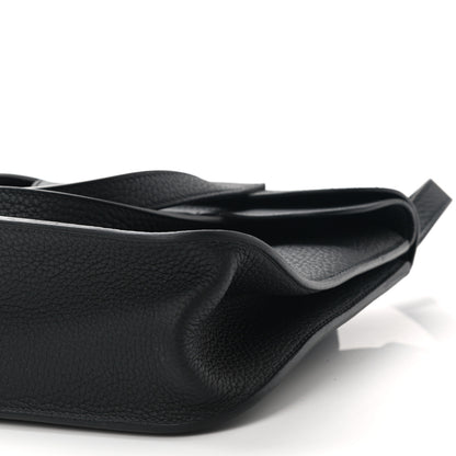Hermes Taurillon Clemence Halzan 25 Black 8 of 10
