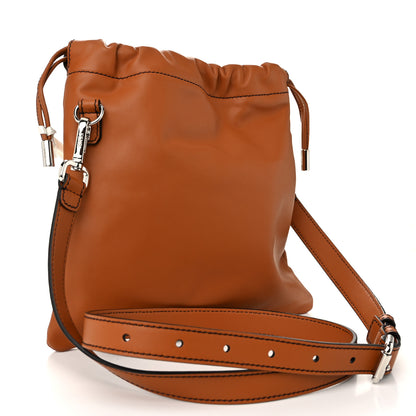 Fendi Vitello Grace Light Small Saint Fendi Roma Drawstring Pouch Brandy 3 of 10