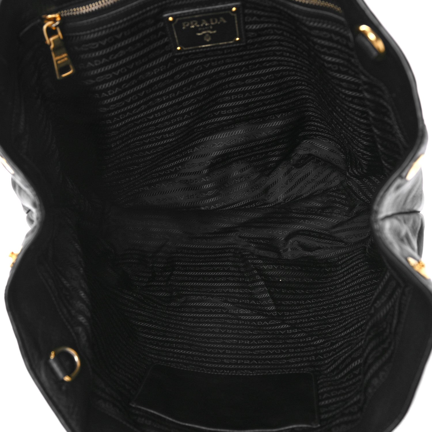 Prada Soft Calf Tote Black 5 of 8