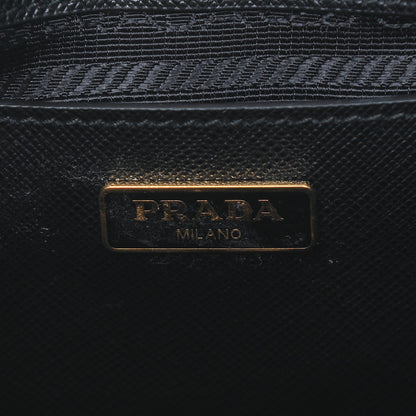 Prada Saffiano Lux Micro Galleria Double Zip Tote Black 5 of 7