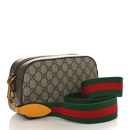 Gucci GG Supreme Monogram Web Neo Vintage Shoulder Bag Beige New Acero Crop 3 of 9