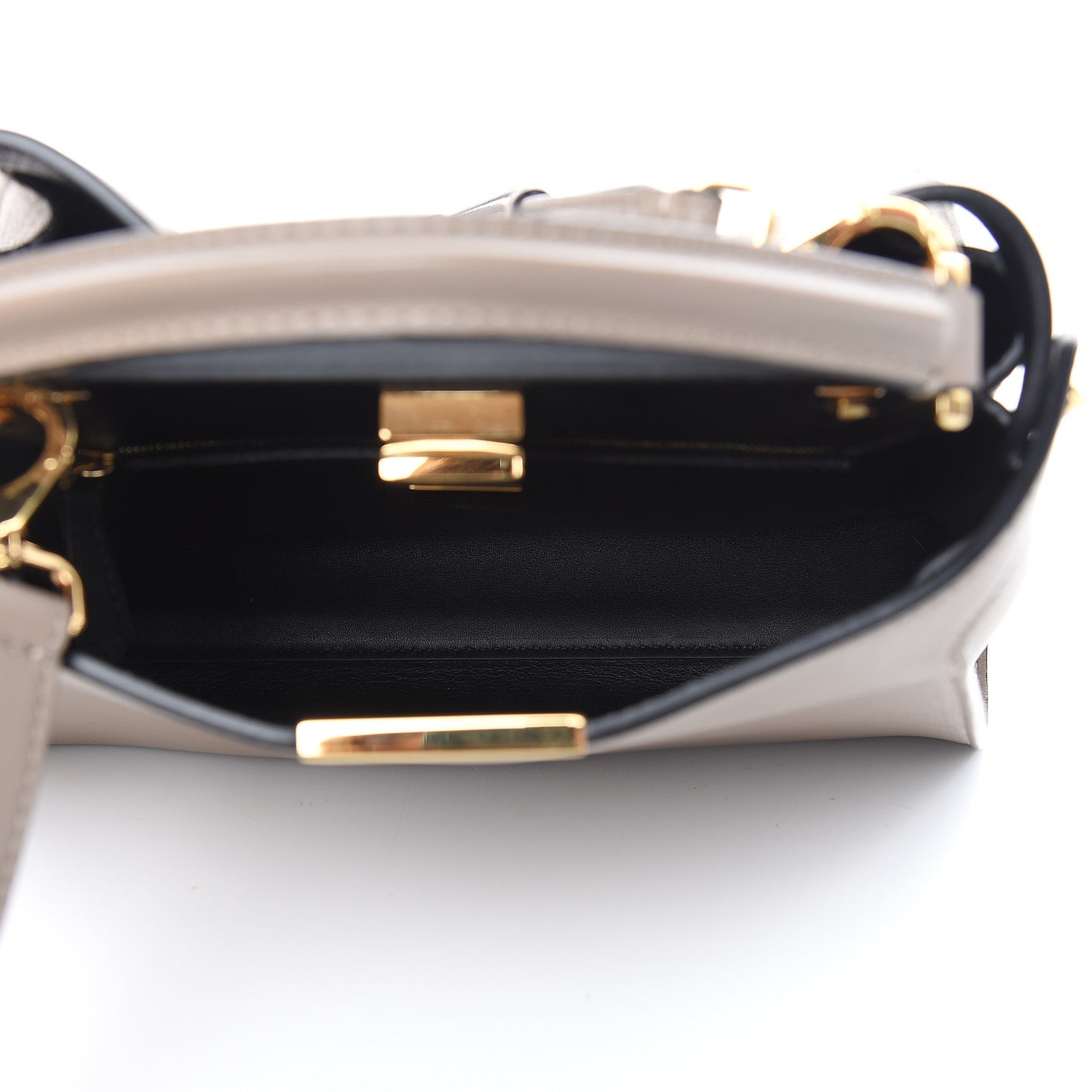 Vitello Medium Peekaboo Iconic Essentially Satchel Grey