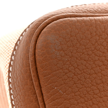 Hermes Twill H Negonda Garden Party 36 MM Tote Ecru Desert Gold 12 of 12