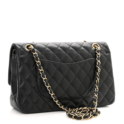Chanel Lambskin Quilted Medium Double Flap Black 2 of 11