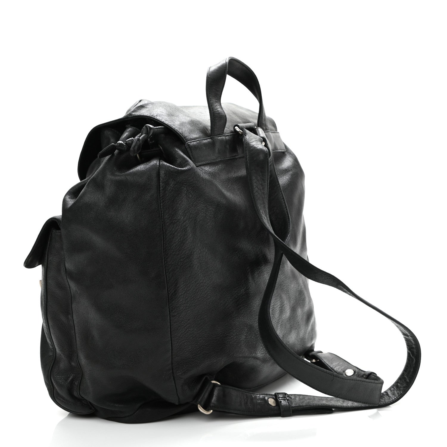 Prada Calfskin Backpack Black 3 of 14