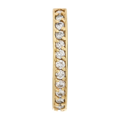 Anita Ko 18K Yellow Gold Diamond Single Row Ear Cuff Earring 1 of 5