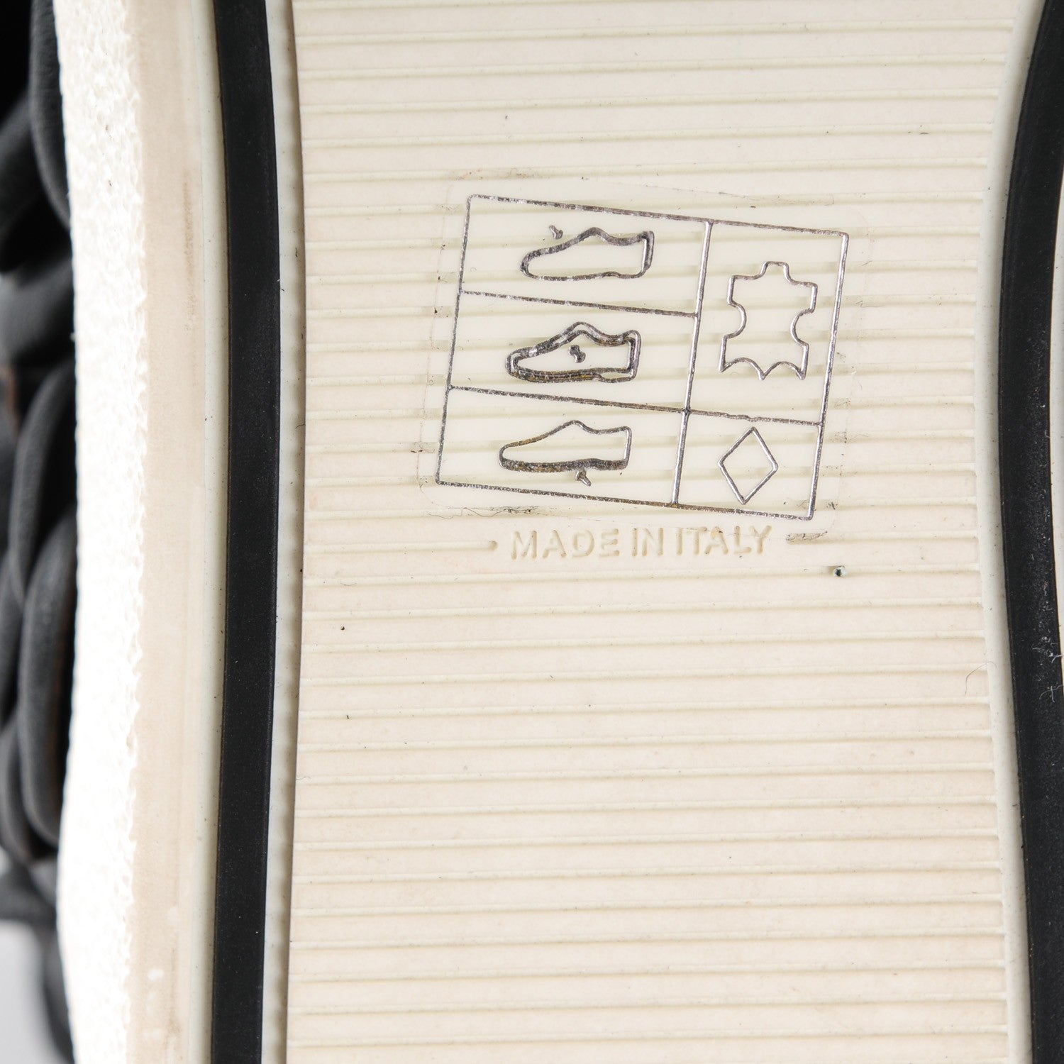Chanel Calfskin Camellia High Top Sneakers 37.5 Black 6 of 7