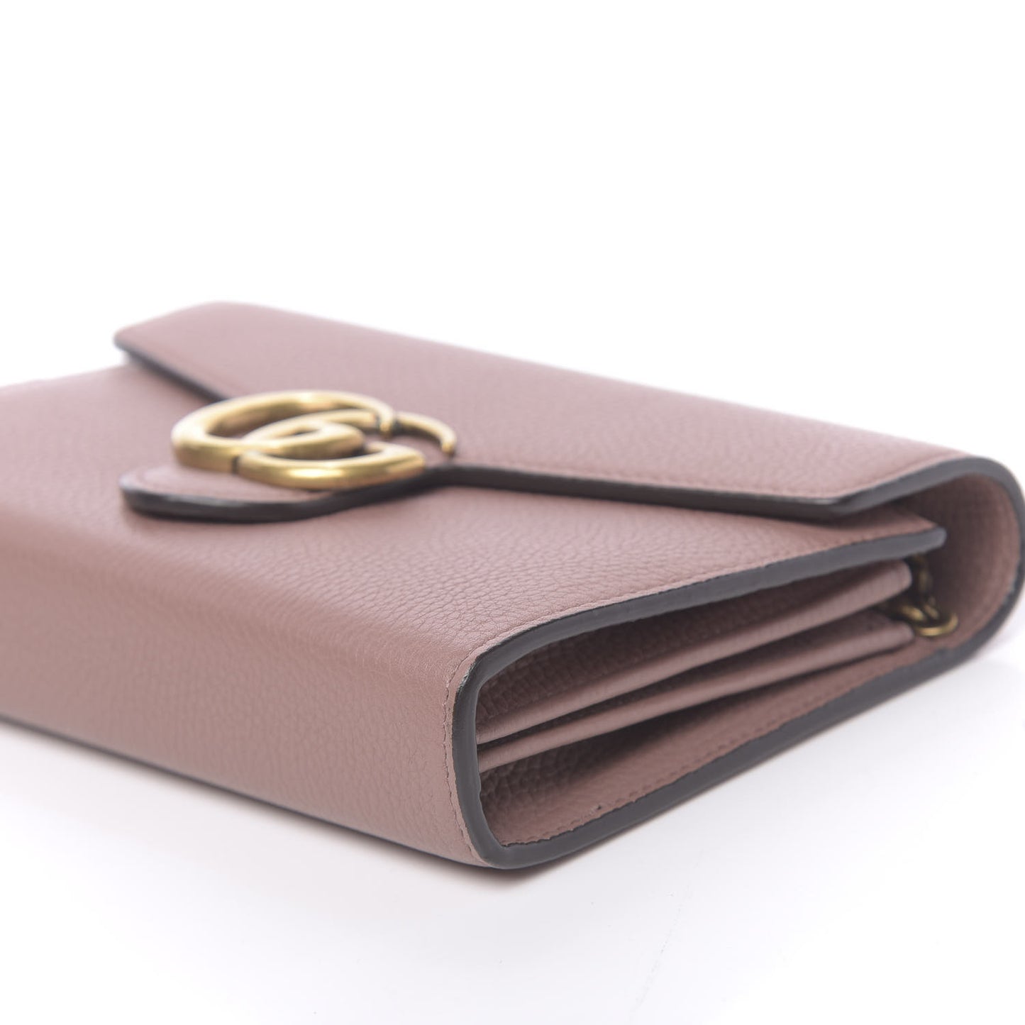 Cellarius Calfskin GG Marmont Chain Wallet Rosy Phard
