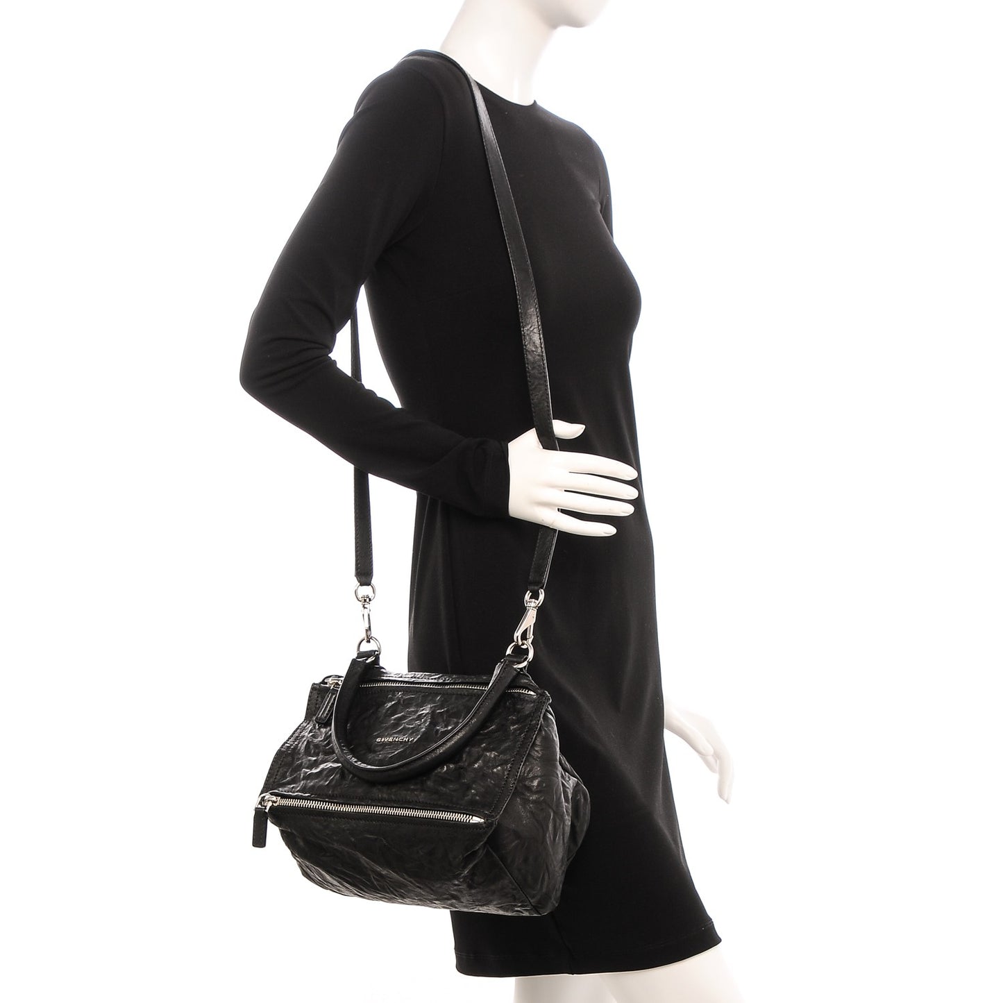 Tumbled Sheepskin Small Pandora Black