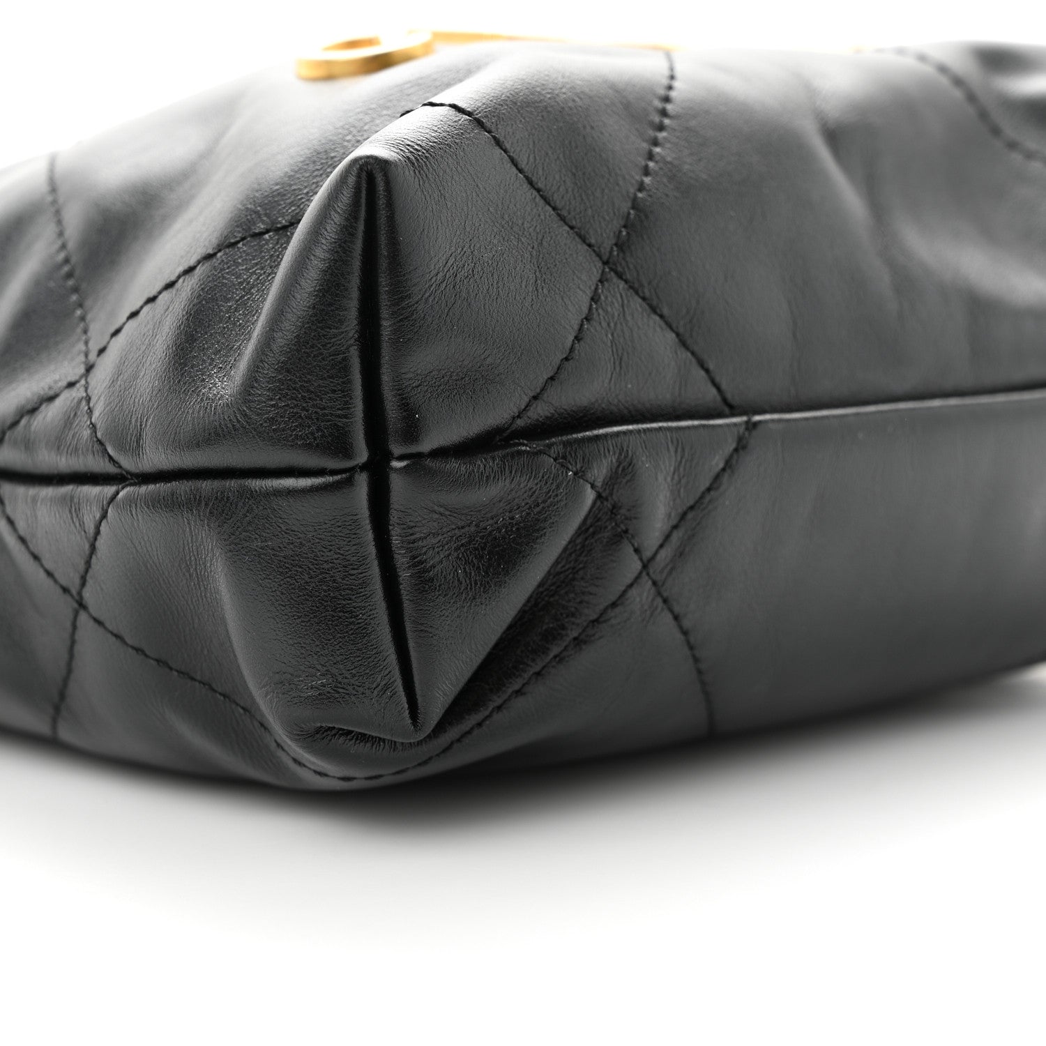Chanel Shiny Calfskin Quilted Mini Chanel 22 Black 9 of 11