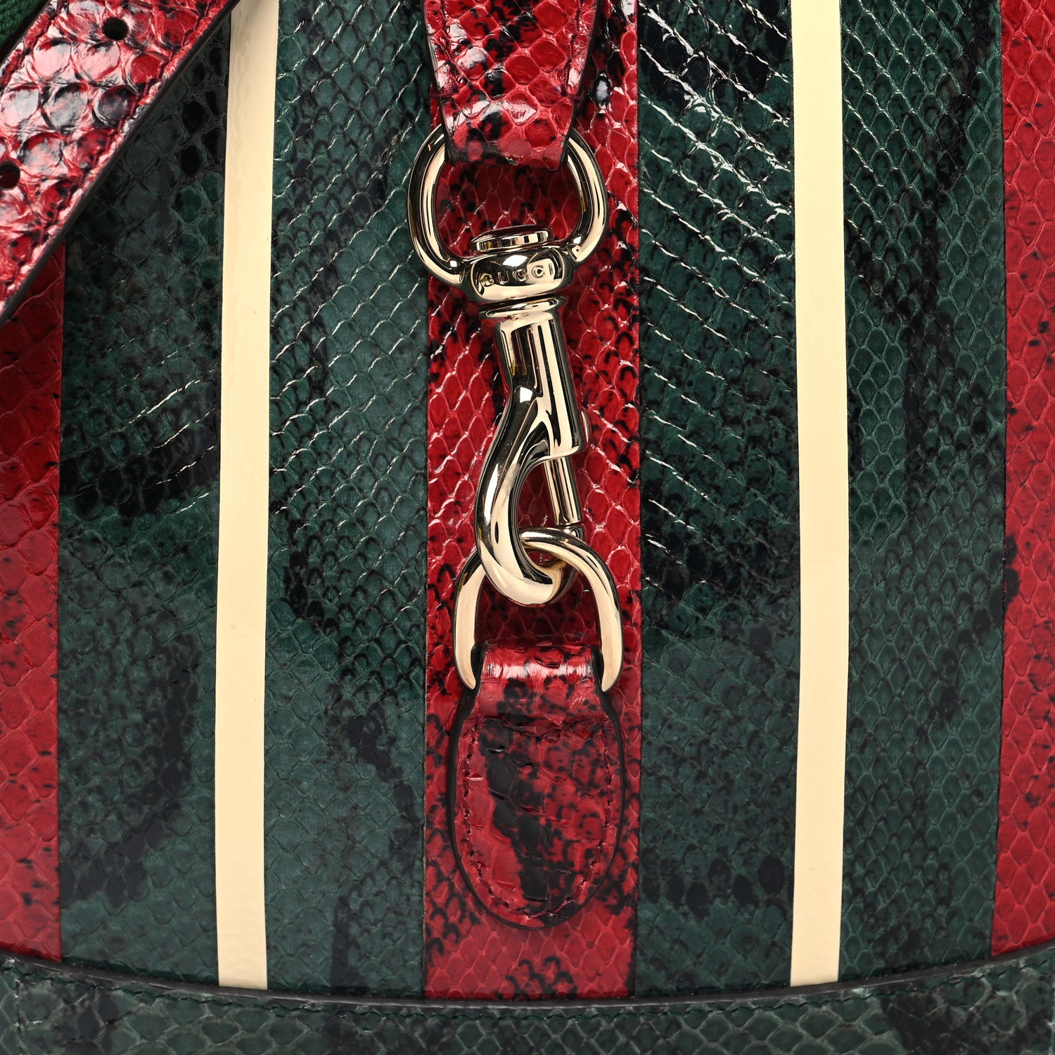 Gucci Snakeskin Web Small Jackie 1961 Hobo Green 1676850