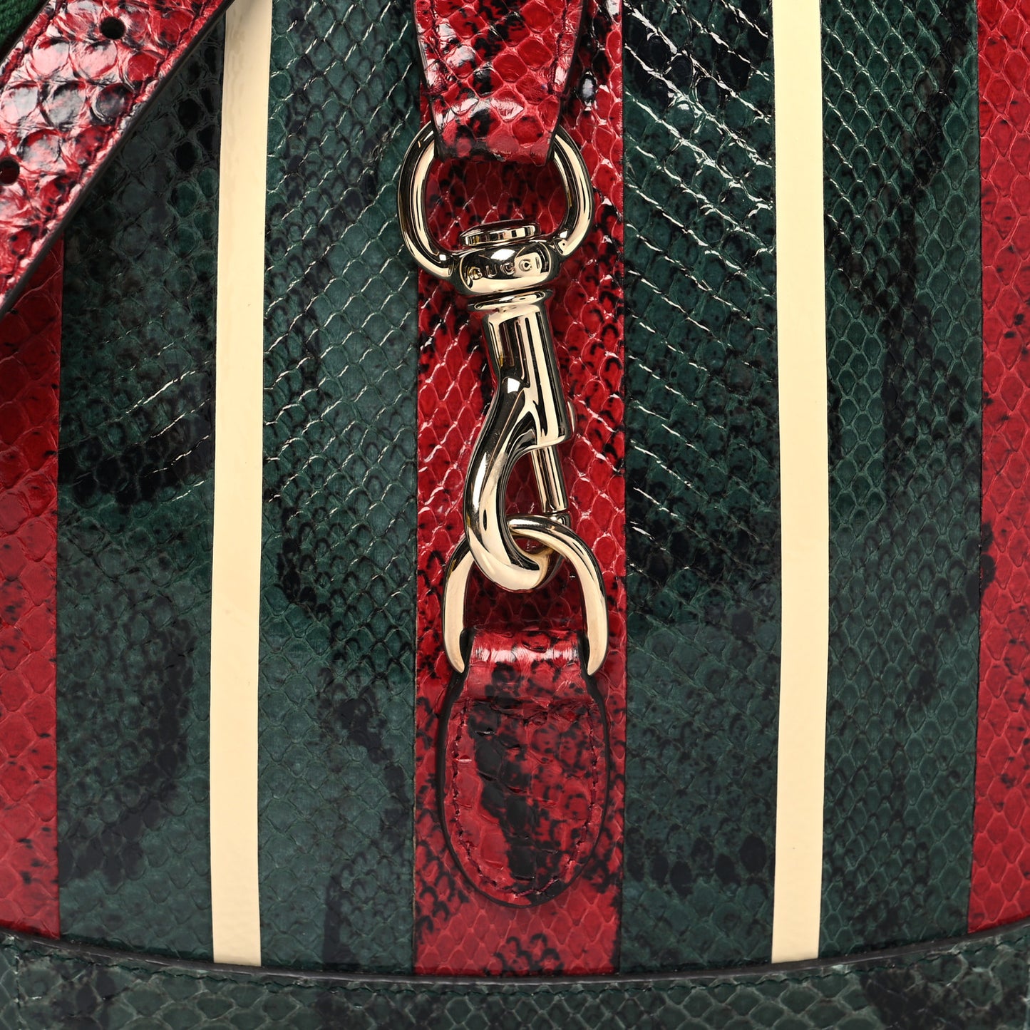 Snakeskin Web Small Jackie 1961 Hobo Green