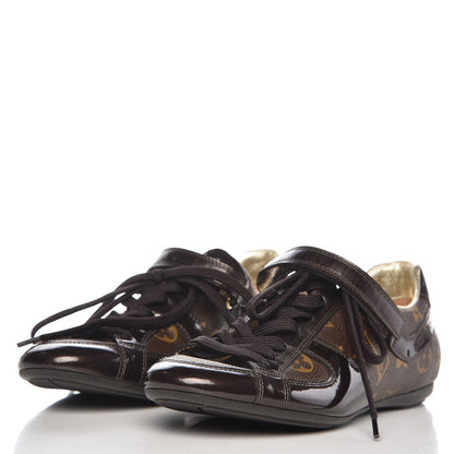 Louis Vuitton Patent Monogram Globe Trotter Sneakers 35 3 of 11
