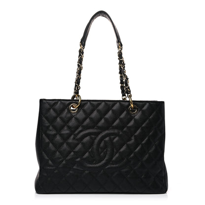 Chanel Caviar Quilted Grand Shopping Tote GST Black 1 of 13