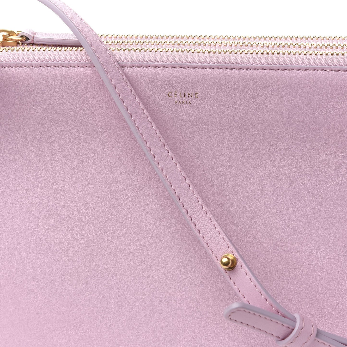 Lambskin Small Trio Crossbody Bag Pink