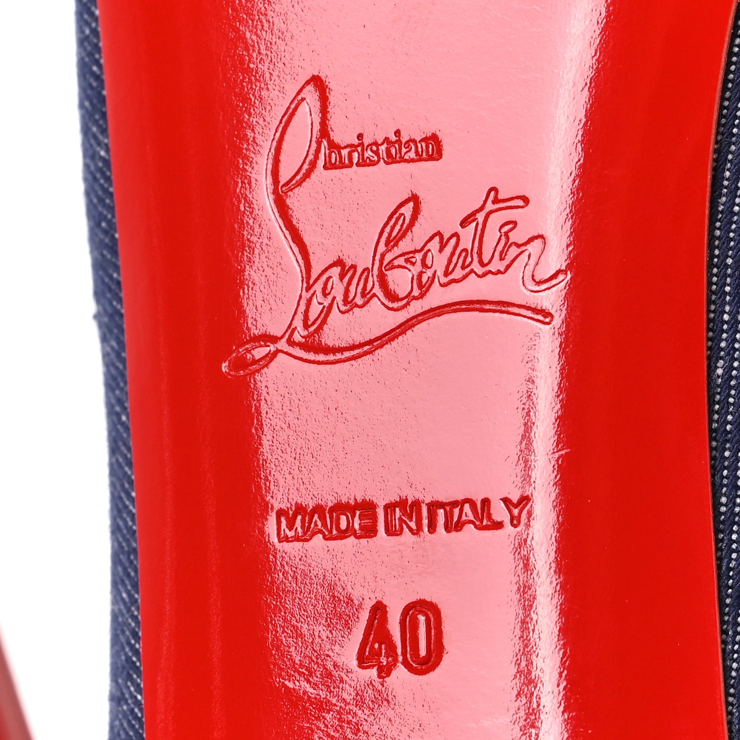 Denim Patent New Very Prive 120 Pumps 40 Blue