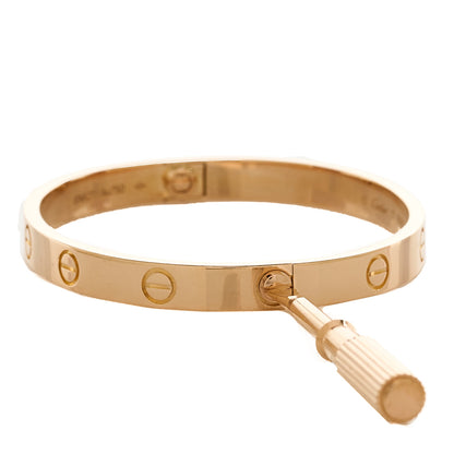 Cartier 18K Pink Gold LOVE Bracelet 17 7 of 8