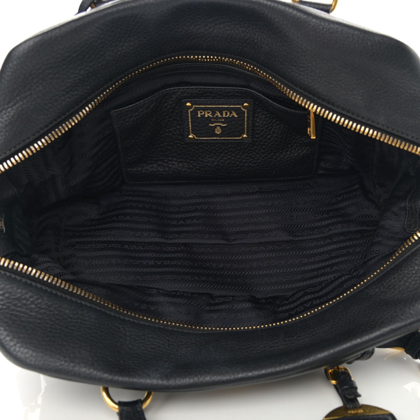Vitello Daino Tote Black