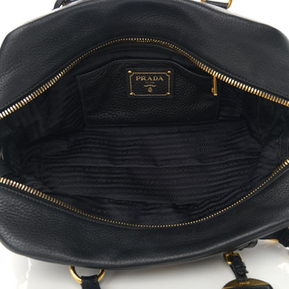 Prada Vitello Daino Tote Black 4 of 10