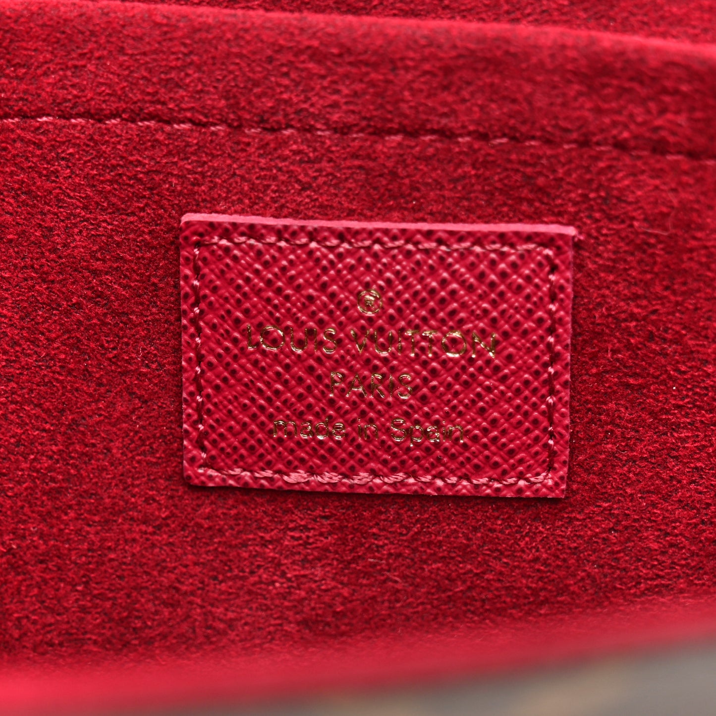 Monogram Pochette Felicie Chain Wallet Fuchsia