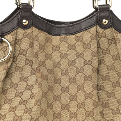 Gucci Monogram Medium Sukey Tote Dark Brown 8 of 11
